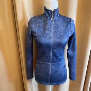 NEW!  $158 Prism sport Peplum Track Jacket - Weathered Blue - Size:  Extra Small
